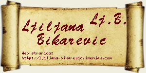 Ljiljana Bikarević vizit kartica